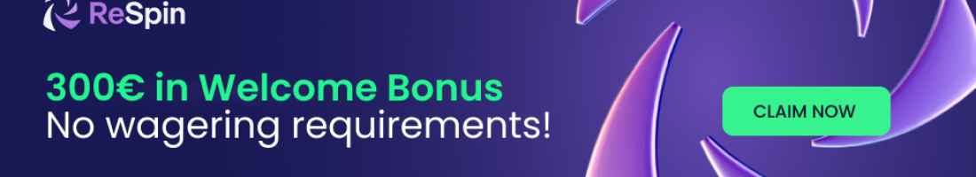 Respin casino welcome bonus without wagering requirements!